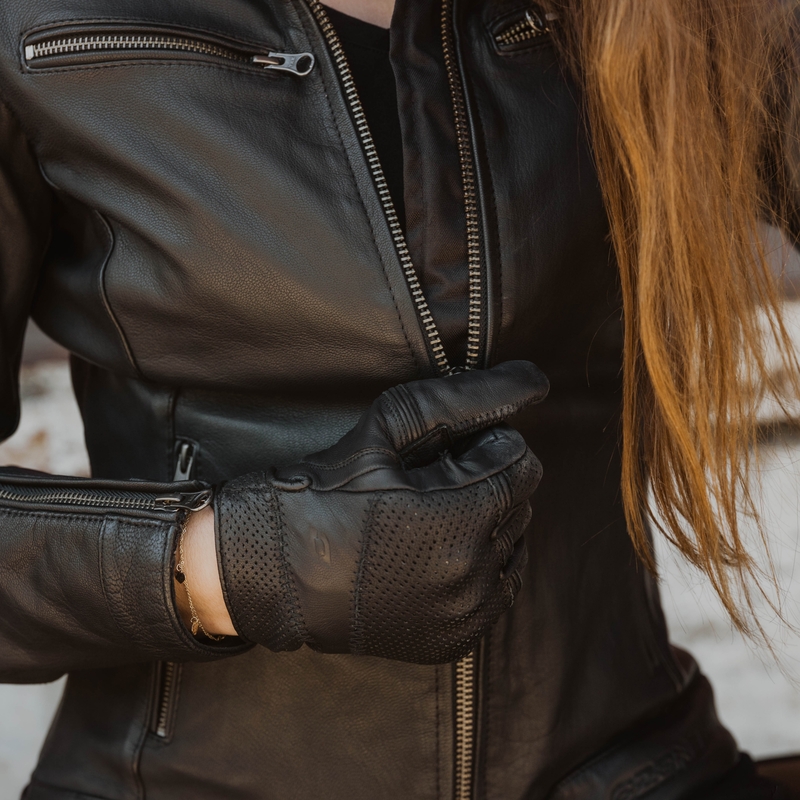 Giacca da moto Ozone Striker Donna Nero