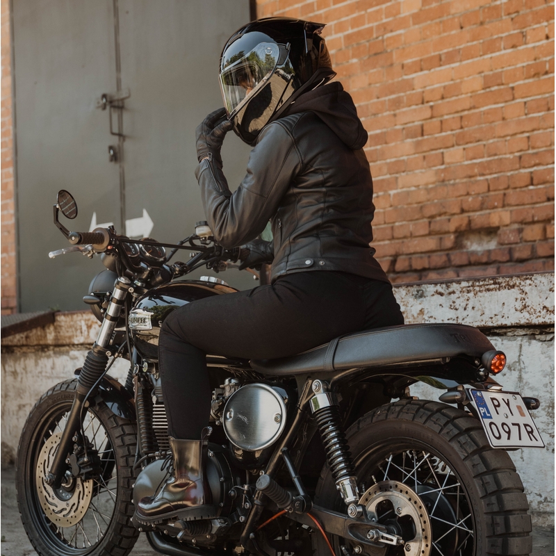 Giacca da moto Ozone Striker Donna Nero