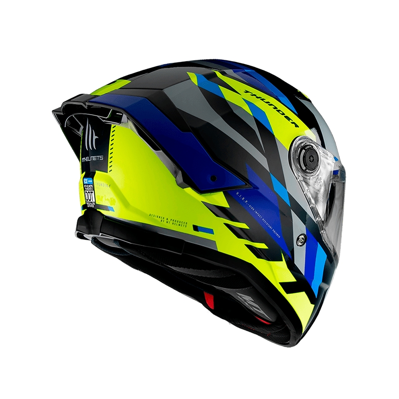 Integrální přilba na motorku MT FF118SV Thunder 4 SV ERGO E17 šedo-modro-zelená