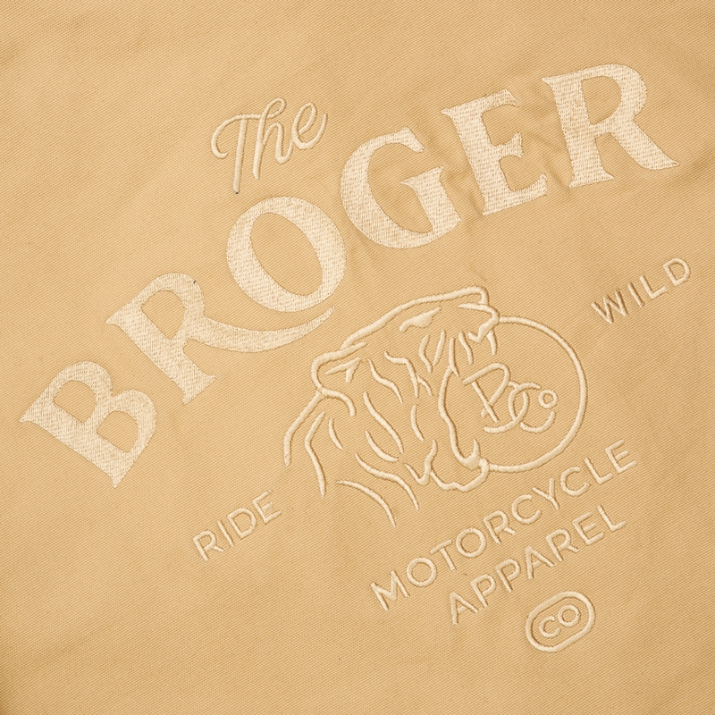 Giacca da moto BROGER Montana marrone chiaro Saldi