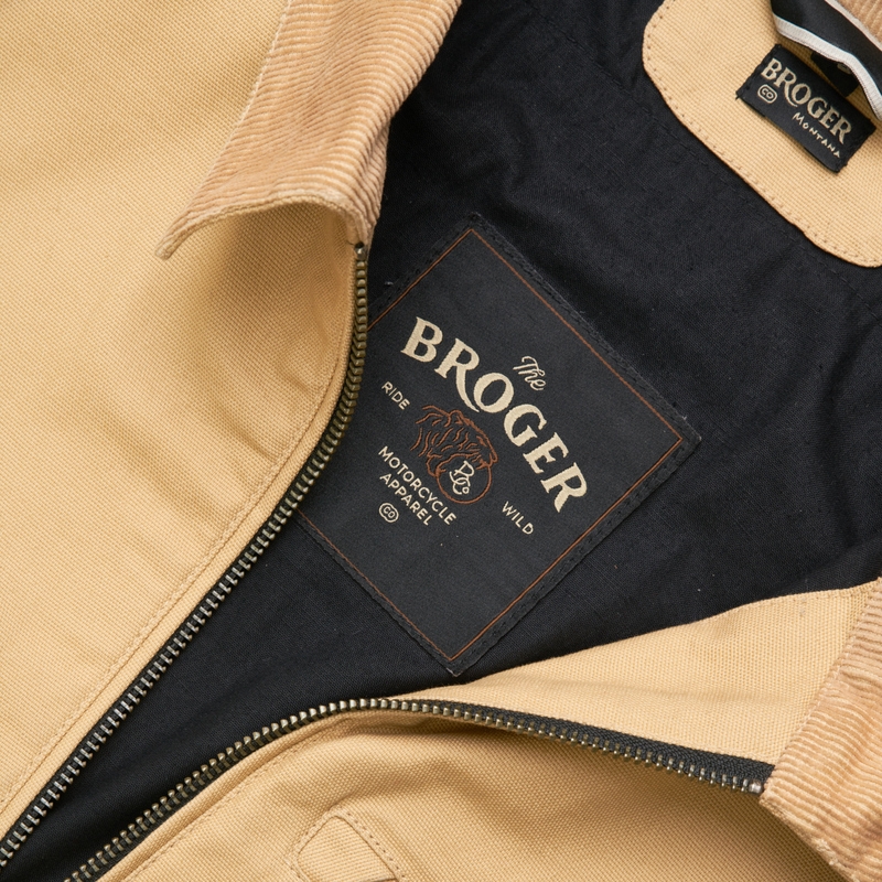 Giacca da moto BROGER Montana marrone chiaro Saldi