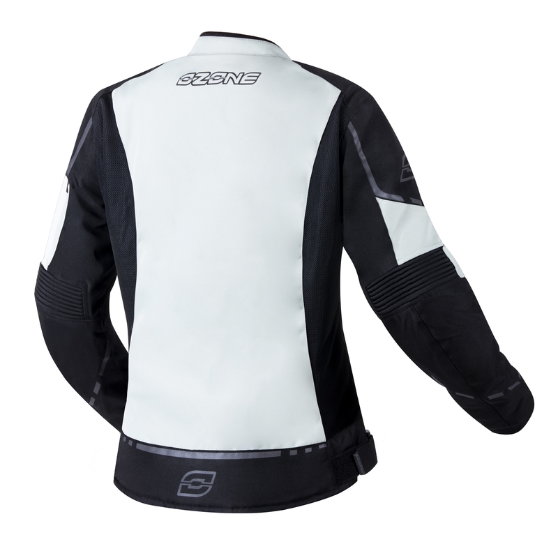 Giacca da moto Ozone Jet II Donna Grigio e Nero Saldi