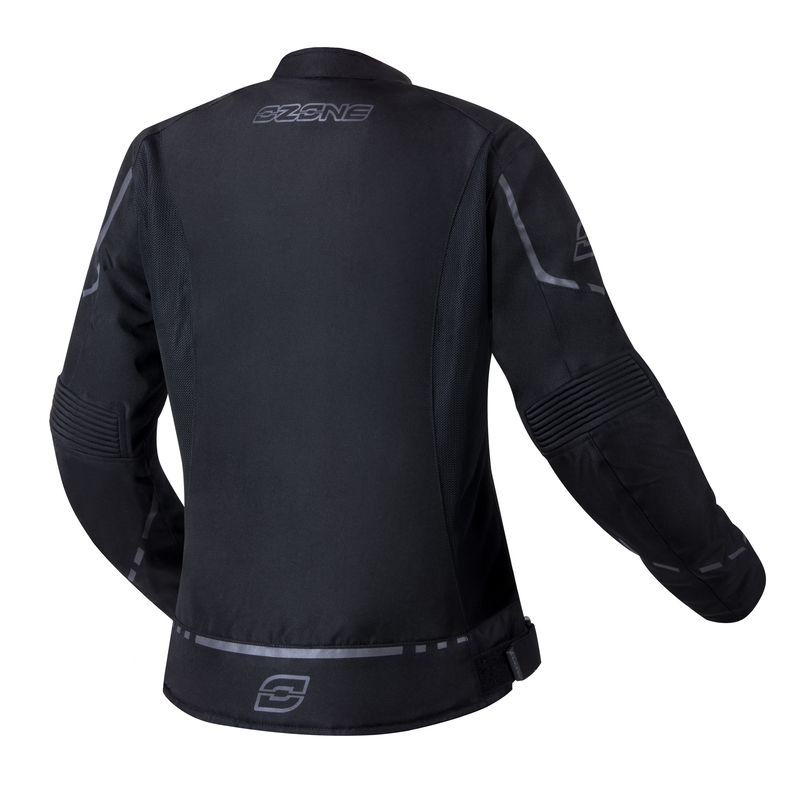 Giacca da moto Ozone Jet II nera da donna Saldi