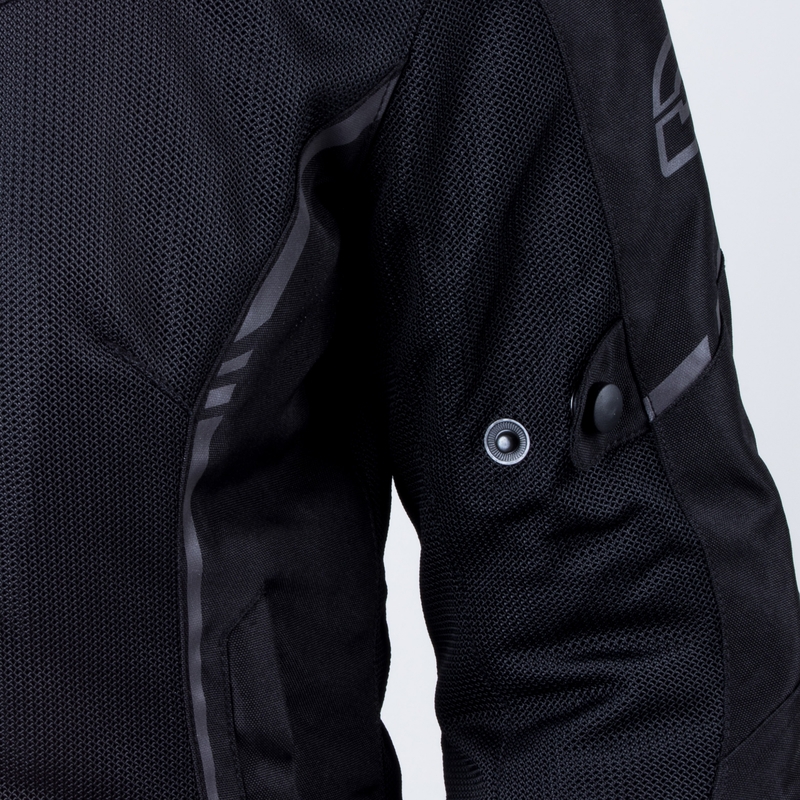 Giacca da moto Ozone Jet II nera da donna Saldi