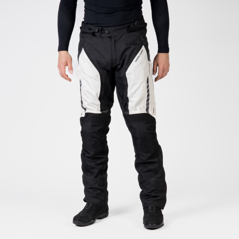 Pantaloni da moto Rebelhorn Hiker III nero-grigio Saldi
