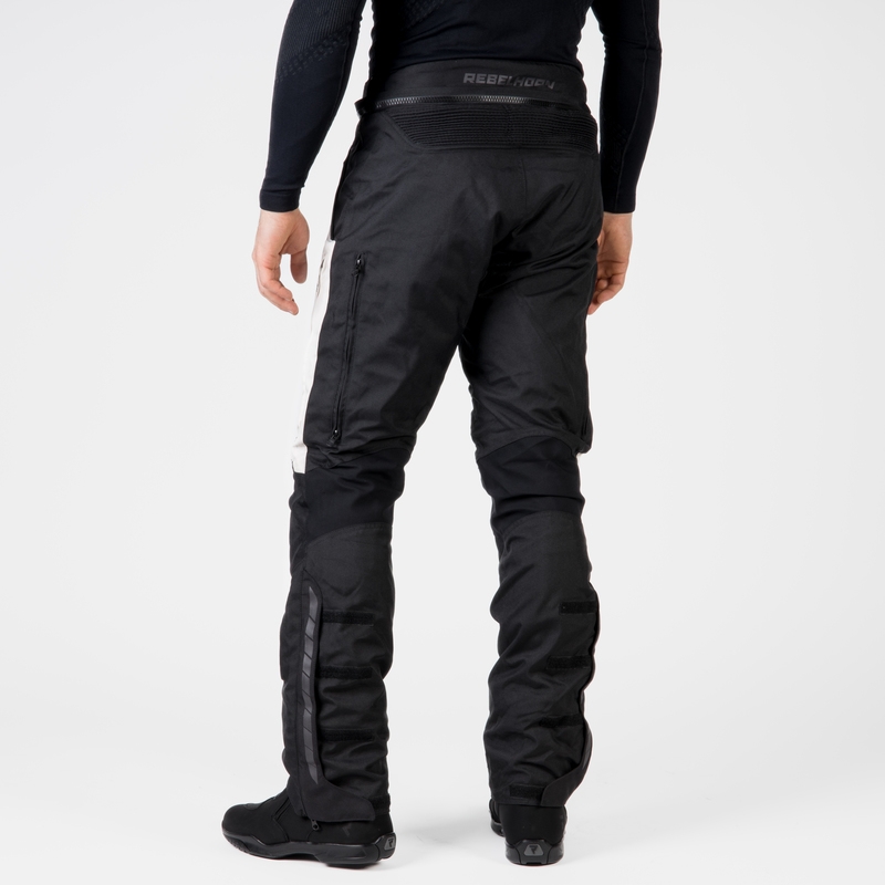 Pantaloni da moto Rebelhorn Hiker III nero-grigio Saldi