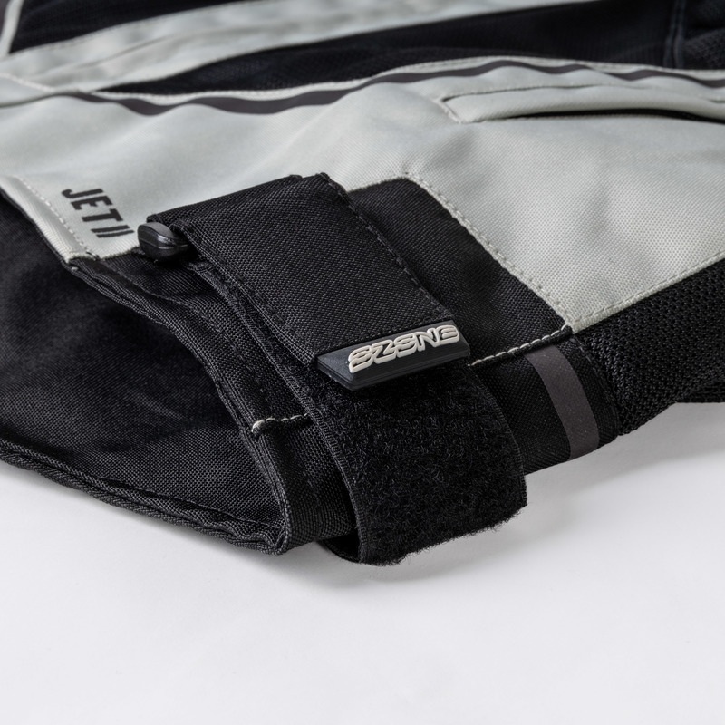Giacca da moto Ozone Jet II grigio-nero-giallo fluo Saldi
