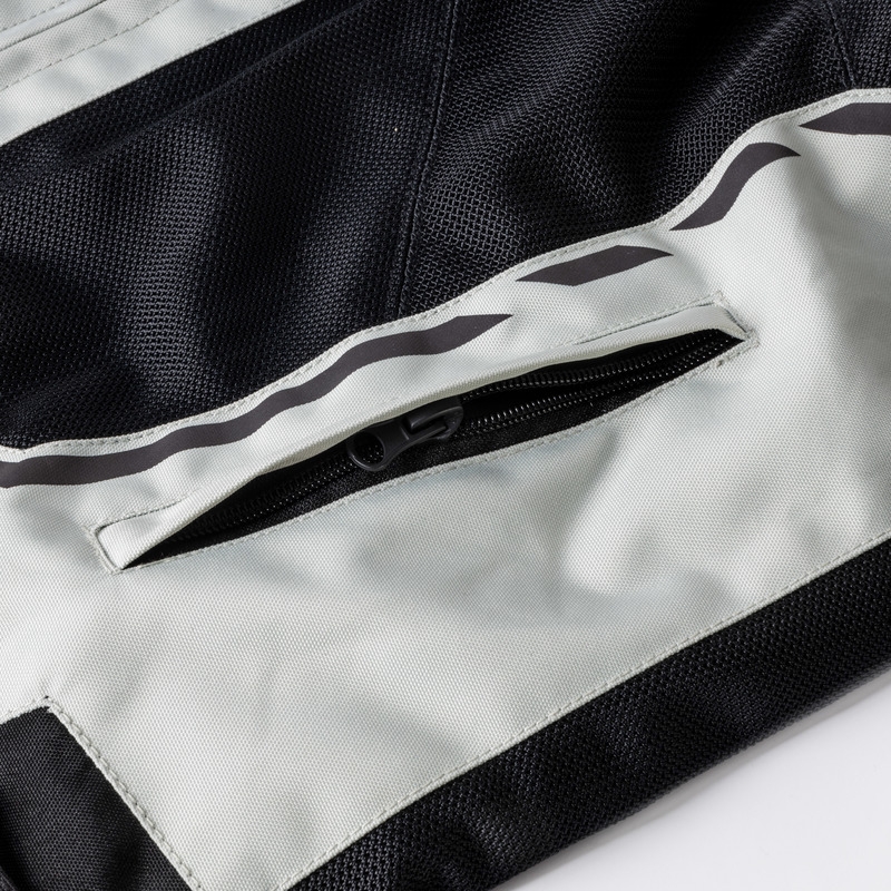 Giacca da moto Ozone Jet II grigio-nero-giallo fluo Saldi
