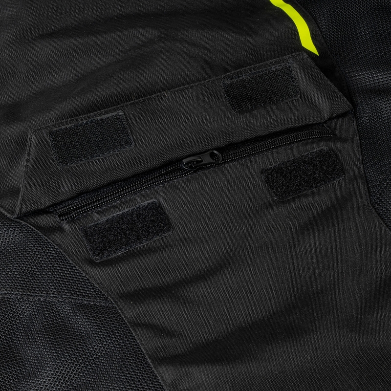 Giacca da moto Ozone Jet II nero-giallo fluo Saldi