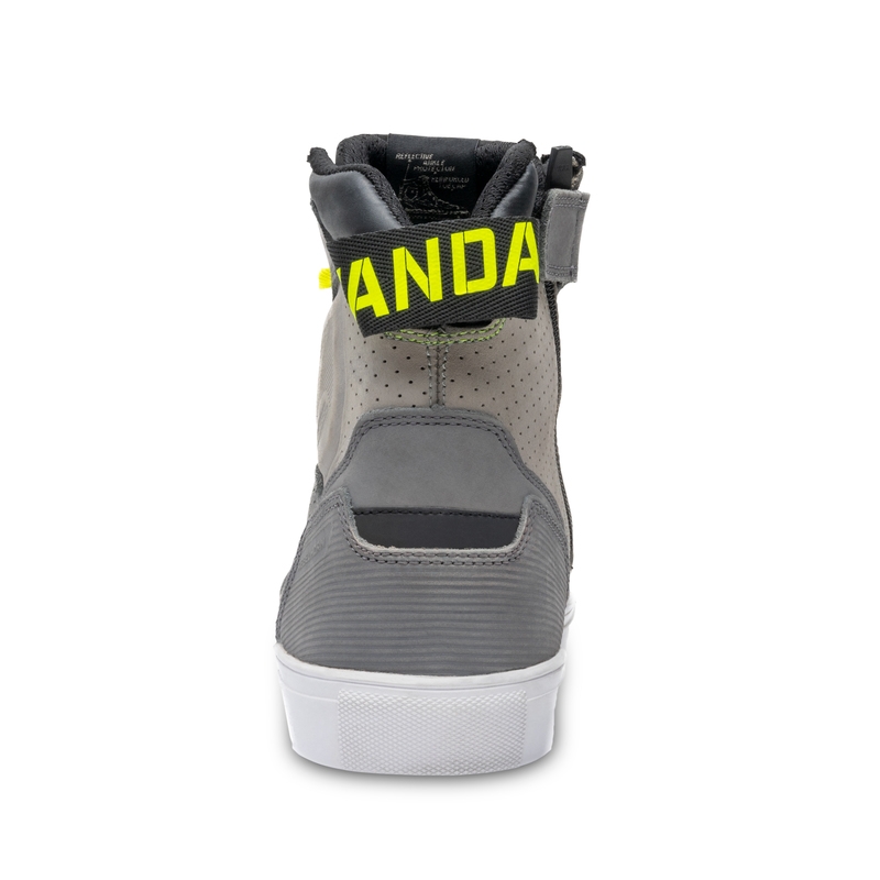 Stivali da moto Rebelhorn Vandal grigio-fluo-giallo Saldi