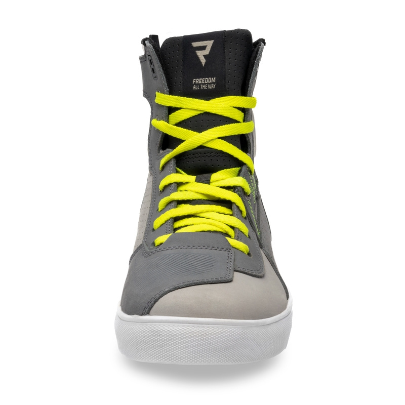 Stivali da moto Rebelhorn Vandal grigio-fluo-giallo Saldi