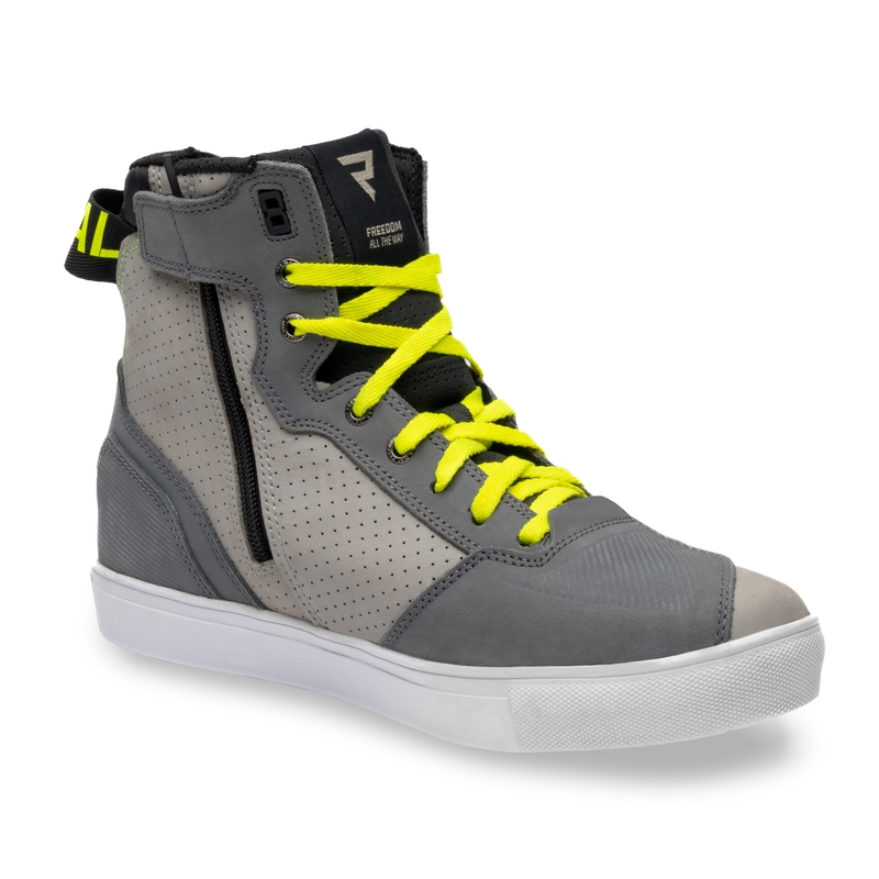 Stivali da moto Rebelhorn Vandal grigio-fluo-giallo Saldi