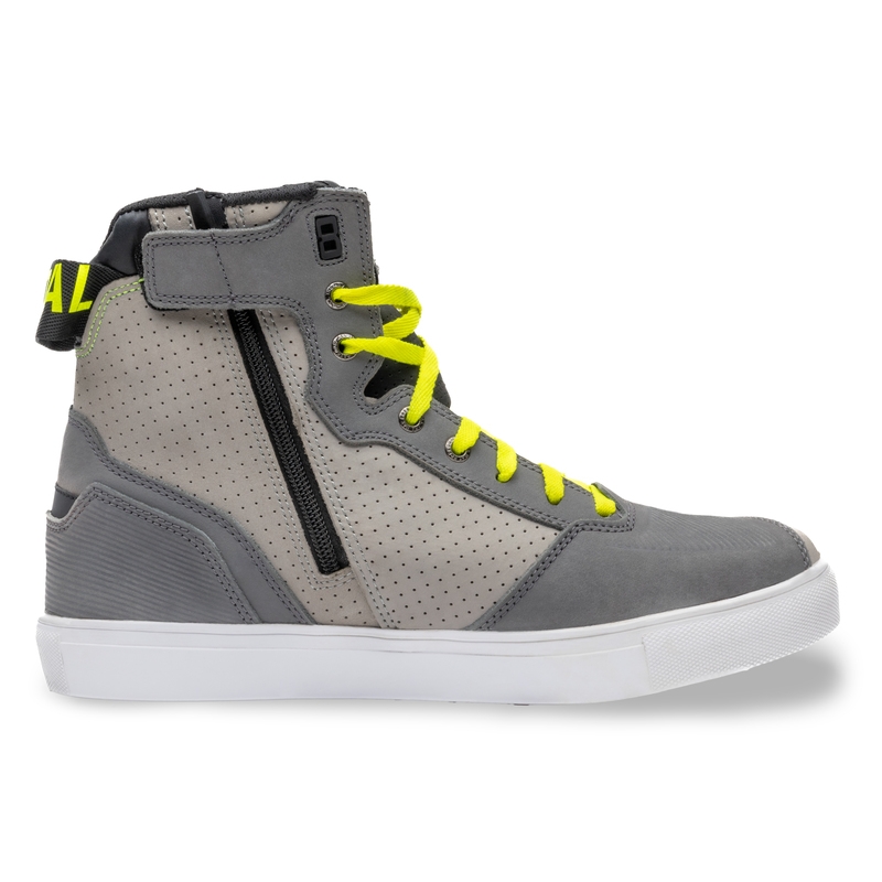 Stivali da moto Rebelhorn Vandal grigio-fluo-giallo Saldi