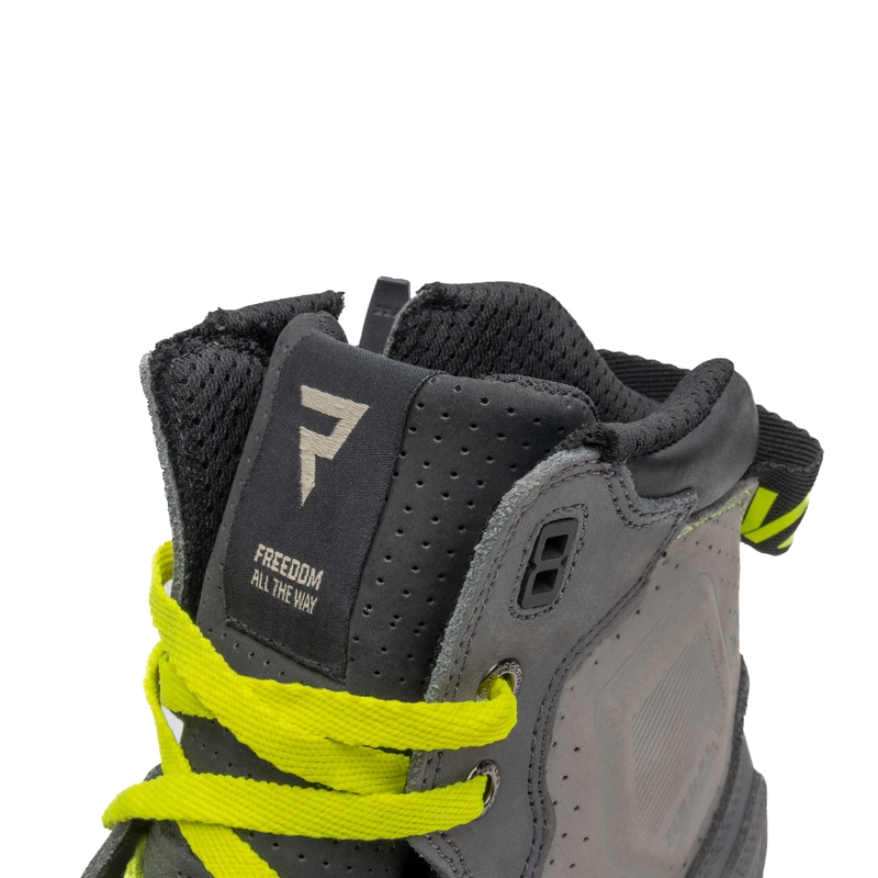 Stivali da moto Rebelhorn Vandal grigio-fluo-giallo Saldi