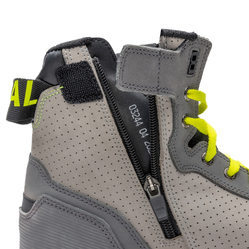 Stivali da moto Rebelhorn Vandal grigio-fluo-giallo Saldi