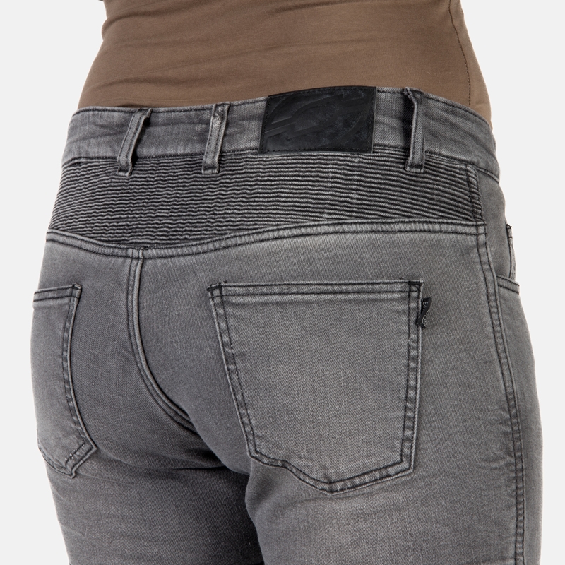 Jeans da motociclista Ozone Roxy lavati neri da donna Saldi
