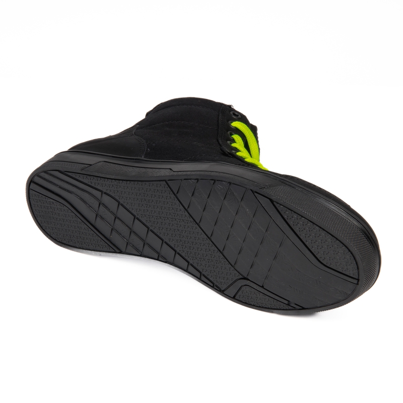 Stivali da moto Ozone Town nero-giallo fluo