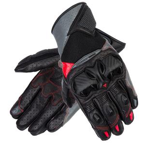 Guanti da moto Rebelhorn Flux II nero-grigio-rosso fluo Saldi
