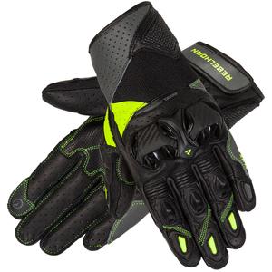 Guanti da moto Rebelhorn Flux II nero-fluo-giallo Saldi
