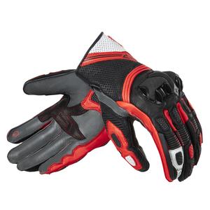 Guanti moto Rebelhorn ST Short nero-grigio-rosso fluo Saldi