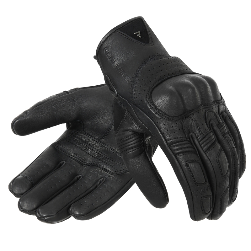Guanti da moto Rebelhorn Thug II nero perforato