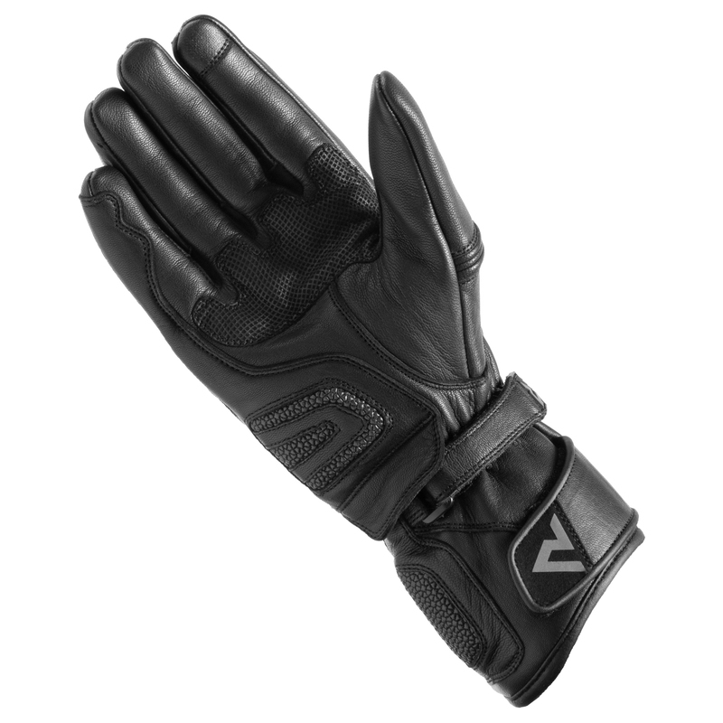 Guanti da moto Rebelhorn Patrol Long nero-grigio Saldi