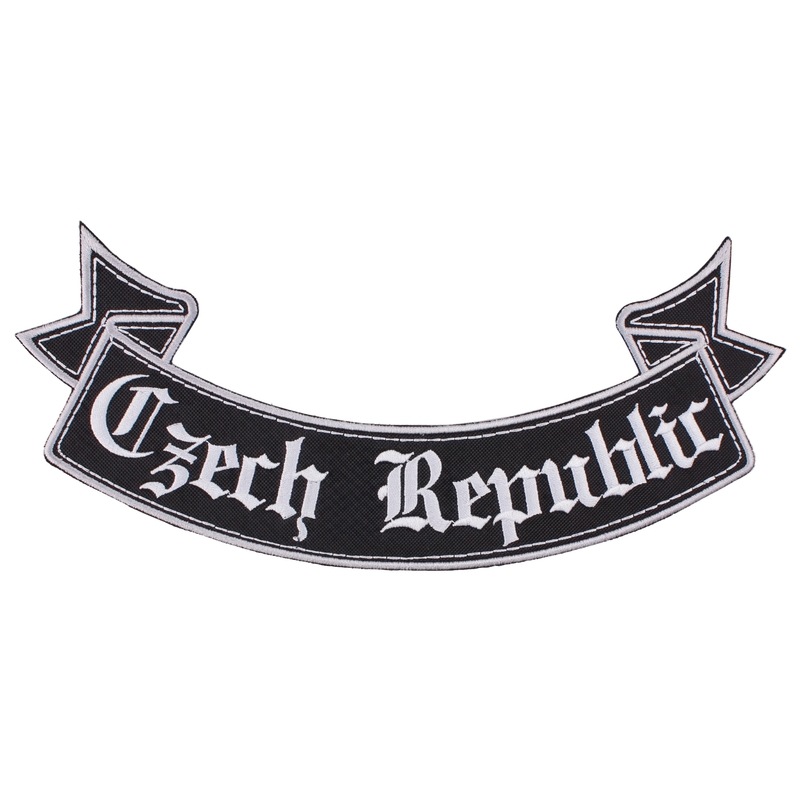 Patch Repubblica Ceca fondo nastro