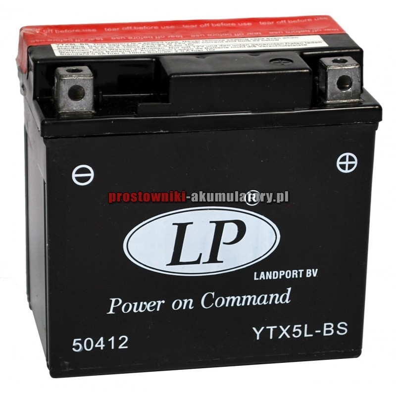 Baterie bezúdržbová Landport YTX5L-BS, 12V 4Ah
