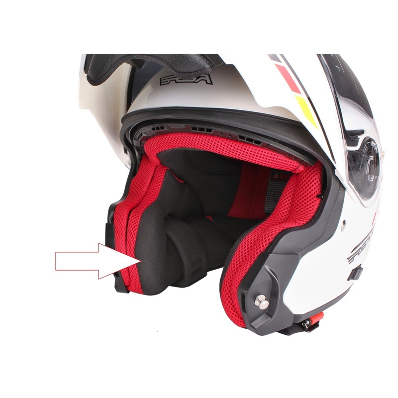Fodere parafango per caschi da moto RSA TR-01 - rosso Saldi