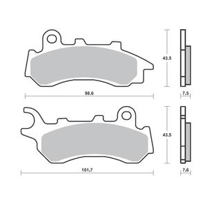 Brzdové destičky BREMBO CC SCOOTER