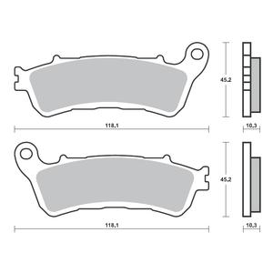 Brzdové destičky BREMBO