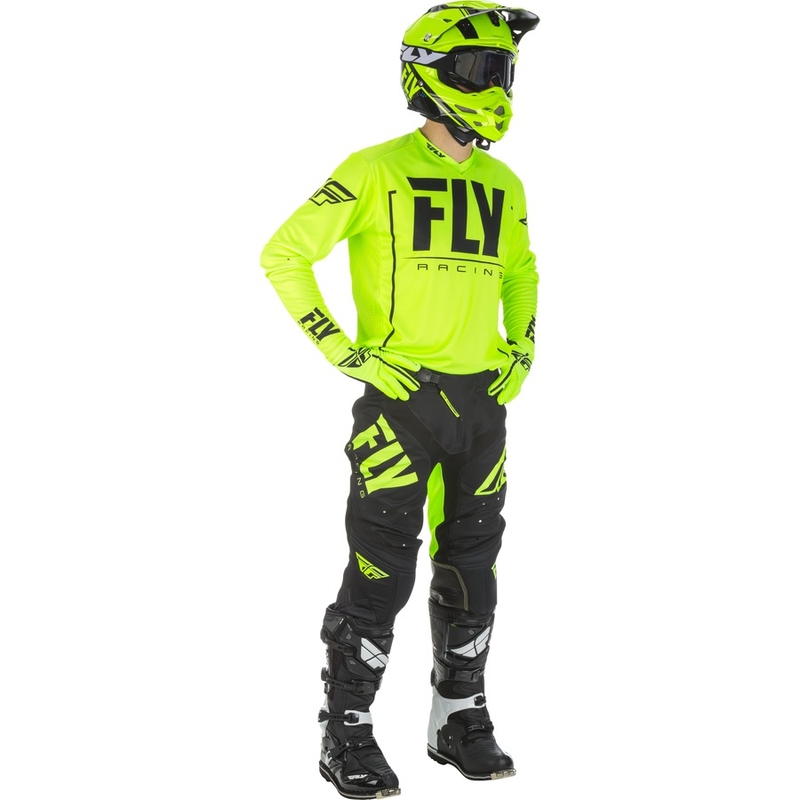 Motokrosový dres FLY Racing LITE 2018 - USA černo-fluo žlutý
