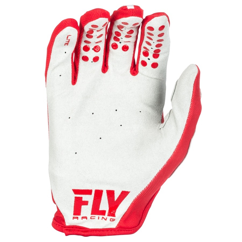 Motokrosové rukavice FLY Racing LITE 2018 - USA červeno-šedé