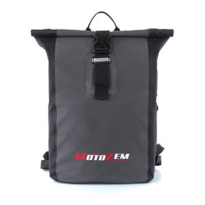 Zaino impermeabile MotoZem nero-grigio