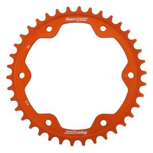 Hliníková řetězová rozeta SUPERSPROX oranžová 38 zubů, 525