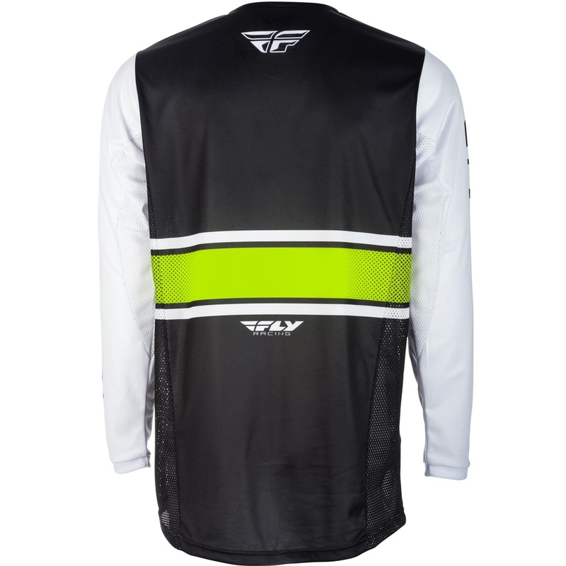 Dětský motokrosový dres FLY Racing Kinetic ERA 2018 - USA bílo-černý