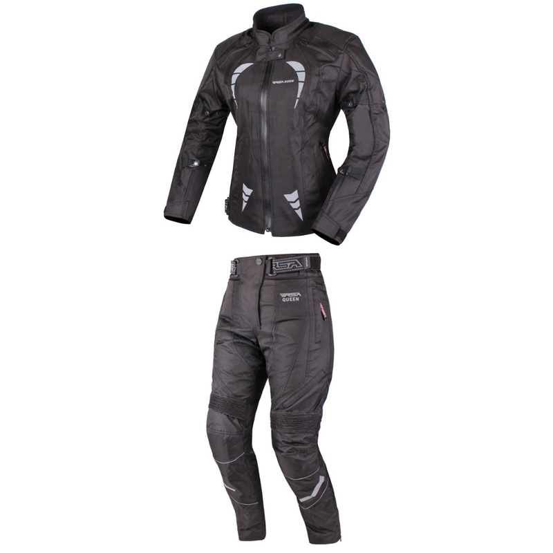 Tuta da moto da donna RSA Queen nera Saldi
