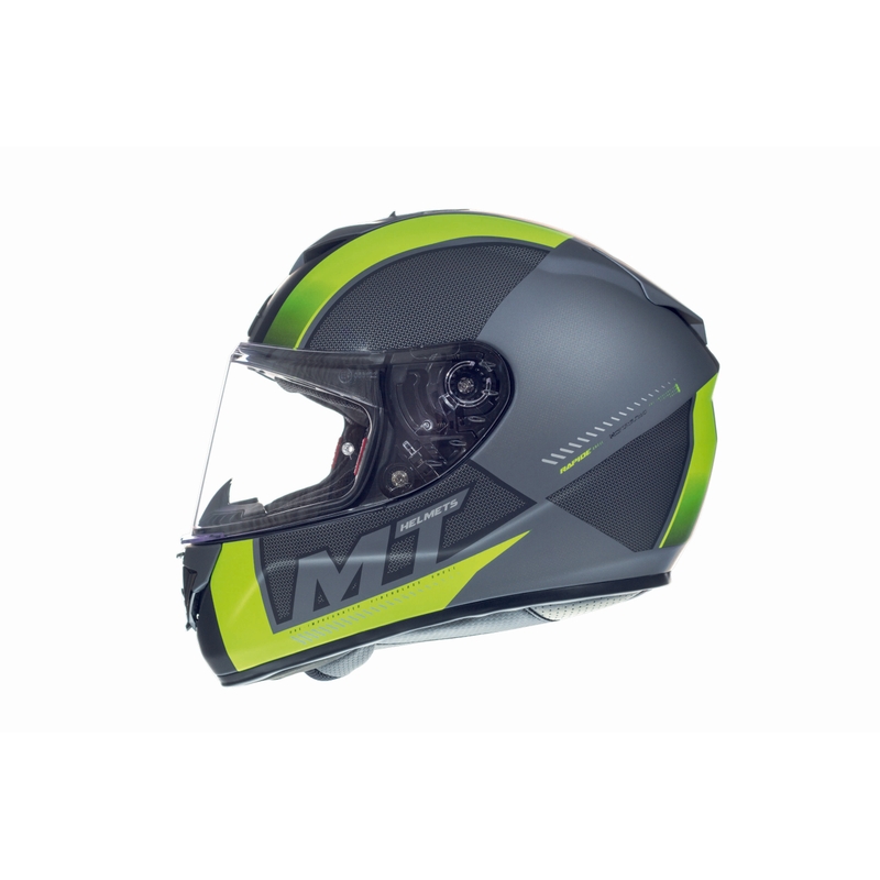 Integrální přilba na motorku MT Rapide Overtake černá matná-fluo žlutá
