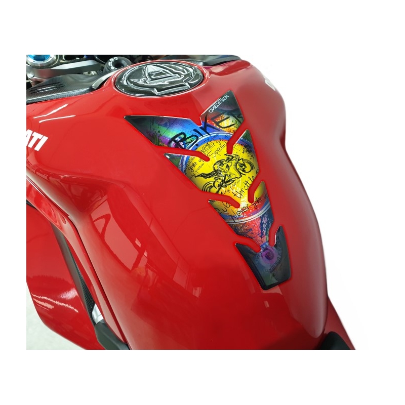 Stampa dell'adesivo del serbatoio del carburante - Biker