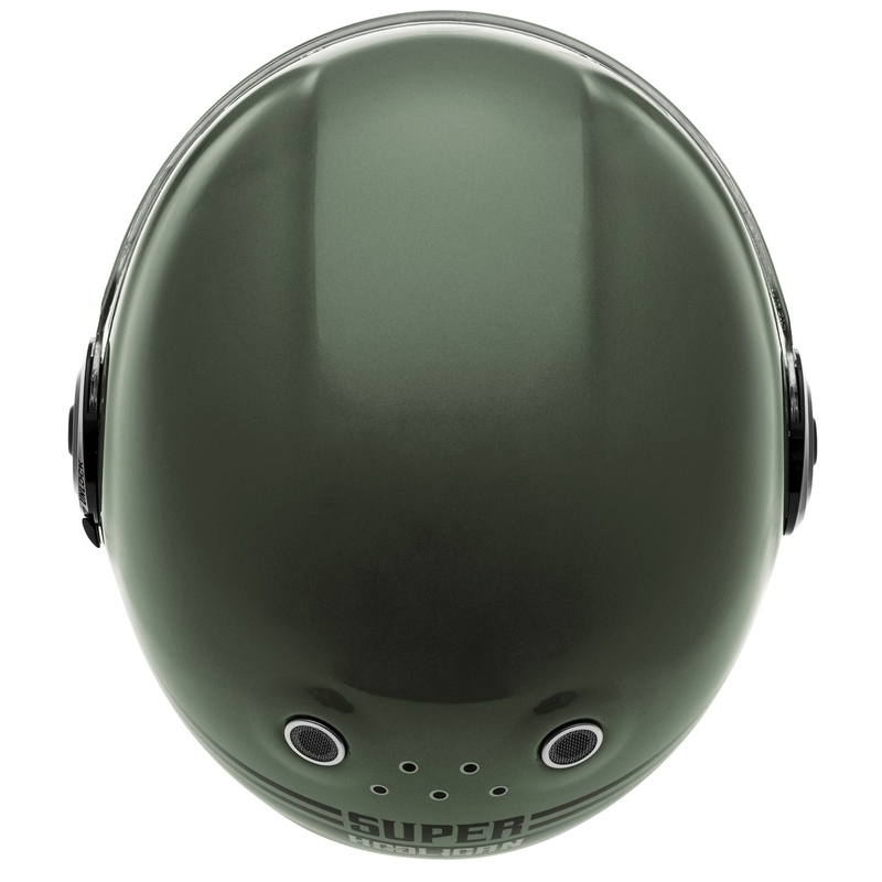 Casco moto Cassida Fibre Super Hooligan nero-verde integrale Saldi
