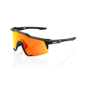 Occhiali da sole 100% SPEEDCRAFT Nero opaco (vetro rosso HIPER)
