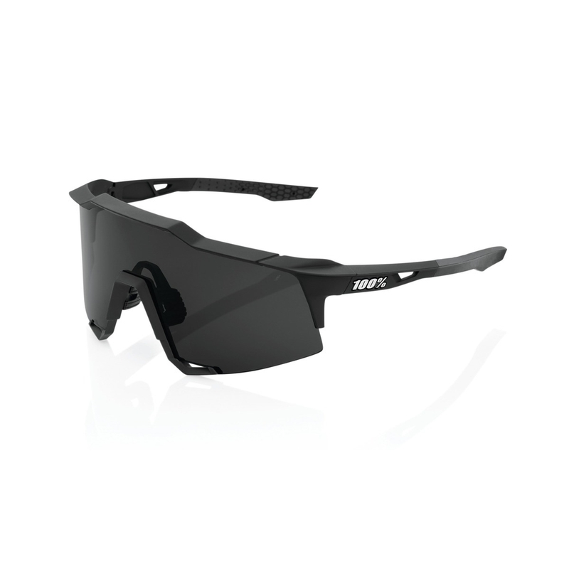 100% SPEEDCRAFT Occhiali da sole Soft Tact Black (vetro fumé)