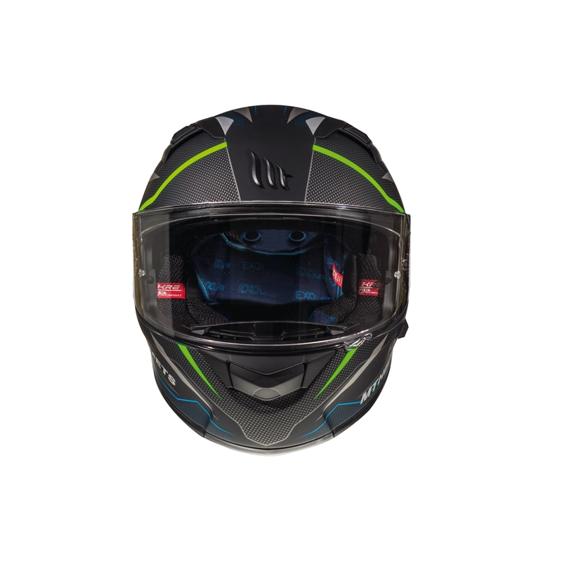 Integrální přilba na motorku MT Kre Intrepid SV černá matná-fluo zelená výprodej