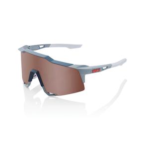 100% SPEEDCRAFT Occhiali da sole Soft Tact Stone Grey (vetro argento HIPER)