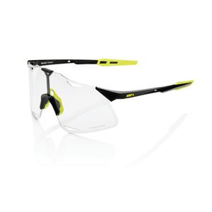 Occhiali da sole 100% HYPERCRAFT Gloss Black nero-giallo (vetro fotocromatico)