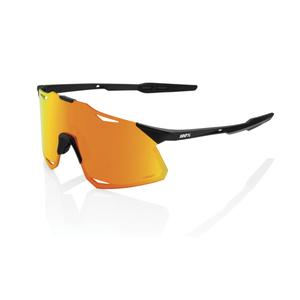 Occhiali da sole 100% HYPERCRAFT nero opaco (vetro rosso HIPER)