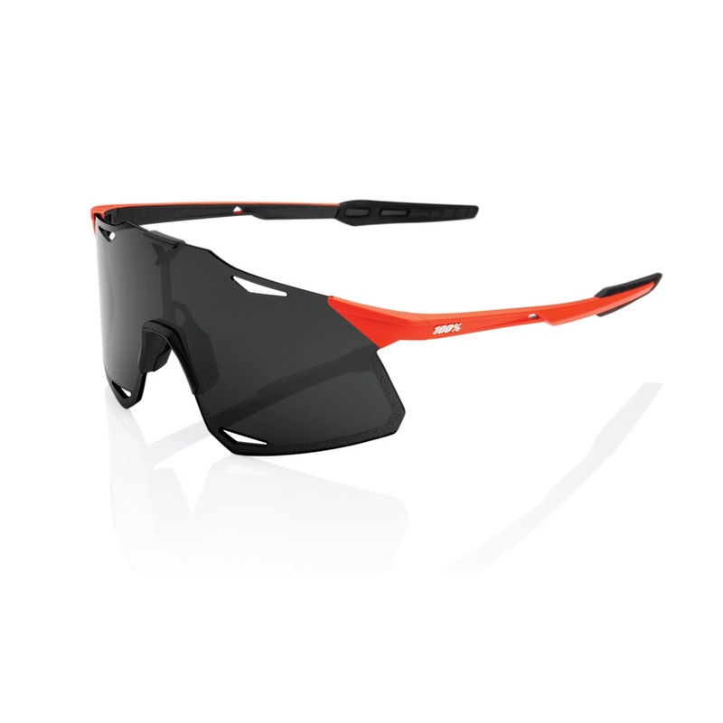 Occhiali da sole 100% HYPERCRAFT Matte Oxyfire nero-rosso (vetro fumé)