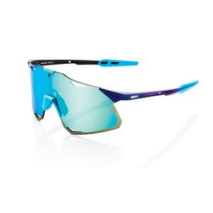 Occhiali da sole 100% HYPERCRAFT Matte Metallic Into the Fade blu (vetro cromato blu)