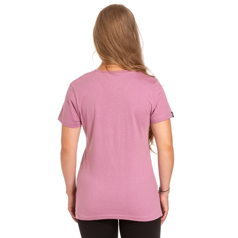 T-shirt donna Meatfly Ladies MF Logo rosa Saldi