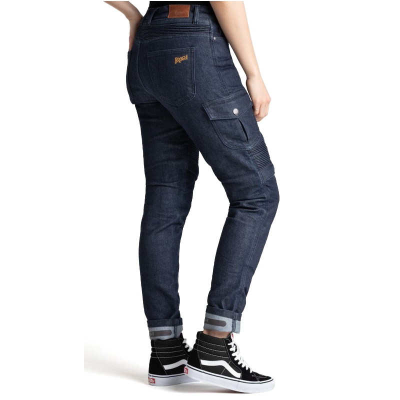 Jeans da moto donna BROGER Ohio blu scuro Saldi